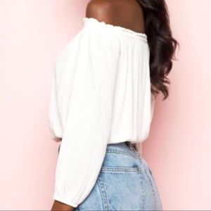 Brandy Melville Tops - Brandy Melville Off The Shoulder Crop Top Brandy Melville Tops - Brandy Melville Off The Shoulder Crop Top